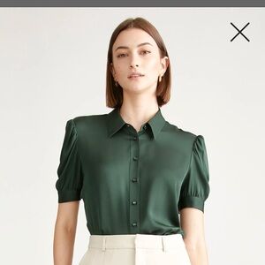 Quince Dark Green Blouse